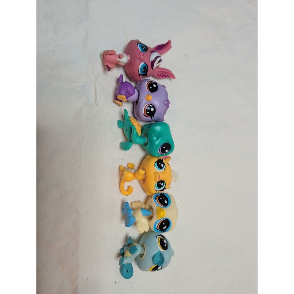 littlest pet shop lot Of 6 Rabbit Owl Turtle Cat Ostrich Platypus LPS